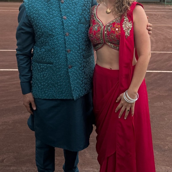 Dresses & Skirts - Red Lehenga Traditional Outfit Set for Indian Wedding